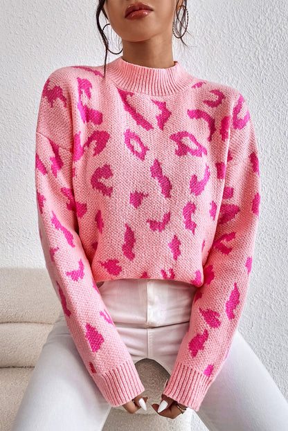 Bliss™ Candy Kisses Leopard Sweater