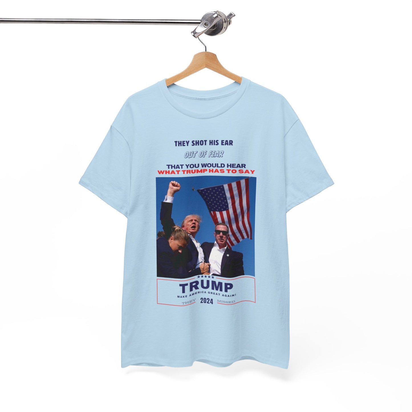 "They Shot His Ear" Statement Shirt