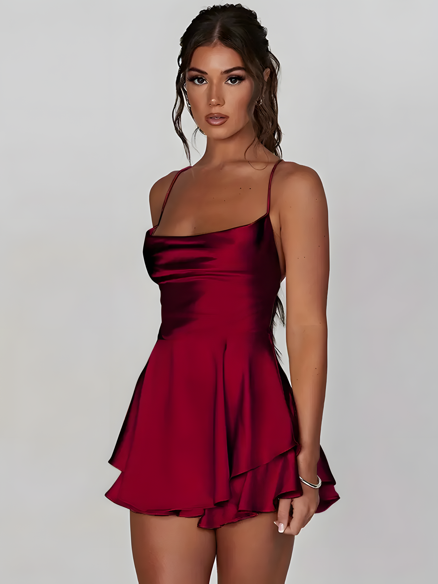 Mini Satin Cami Dress