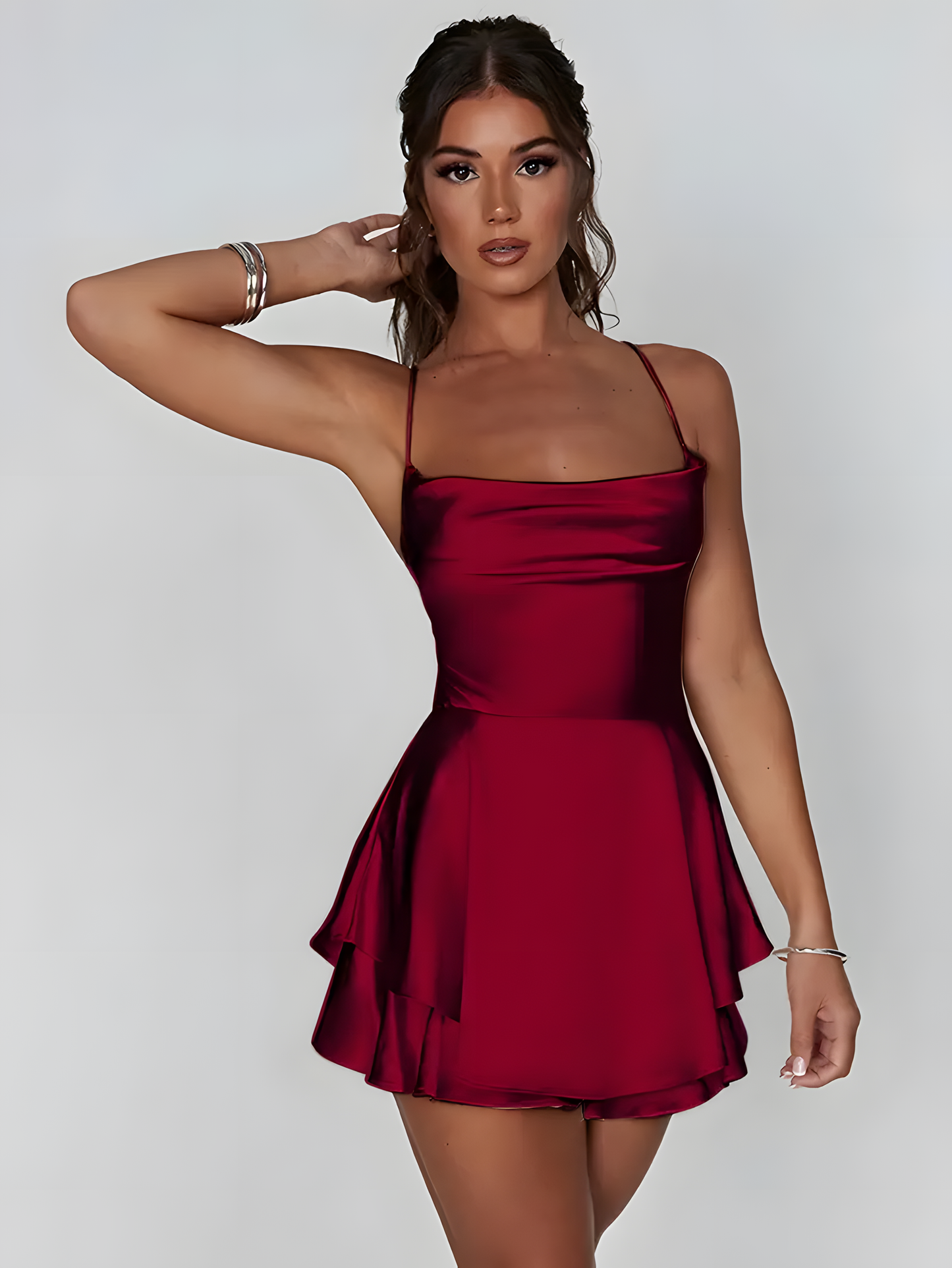 Mini Satin Cami Dress