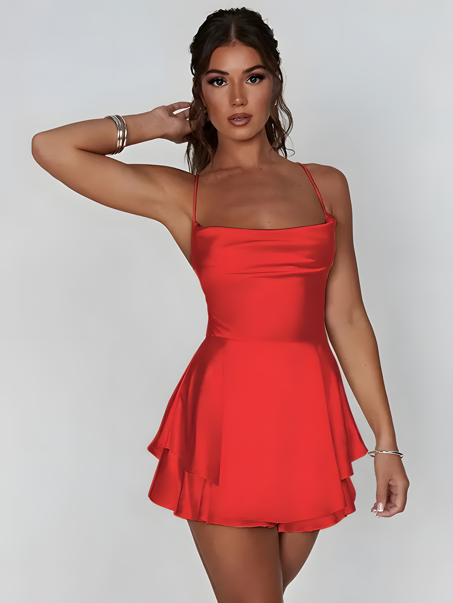 Mini Satin Cami Dress