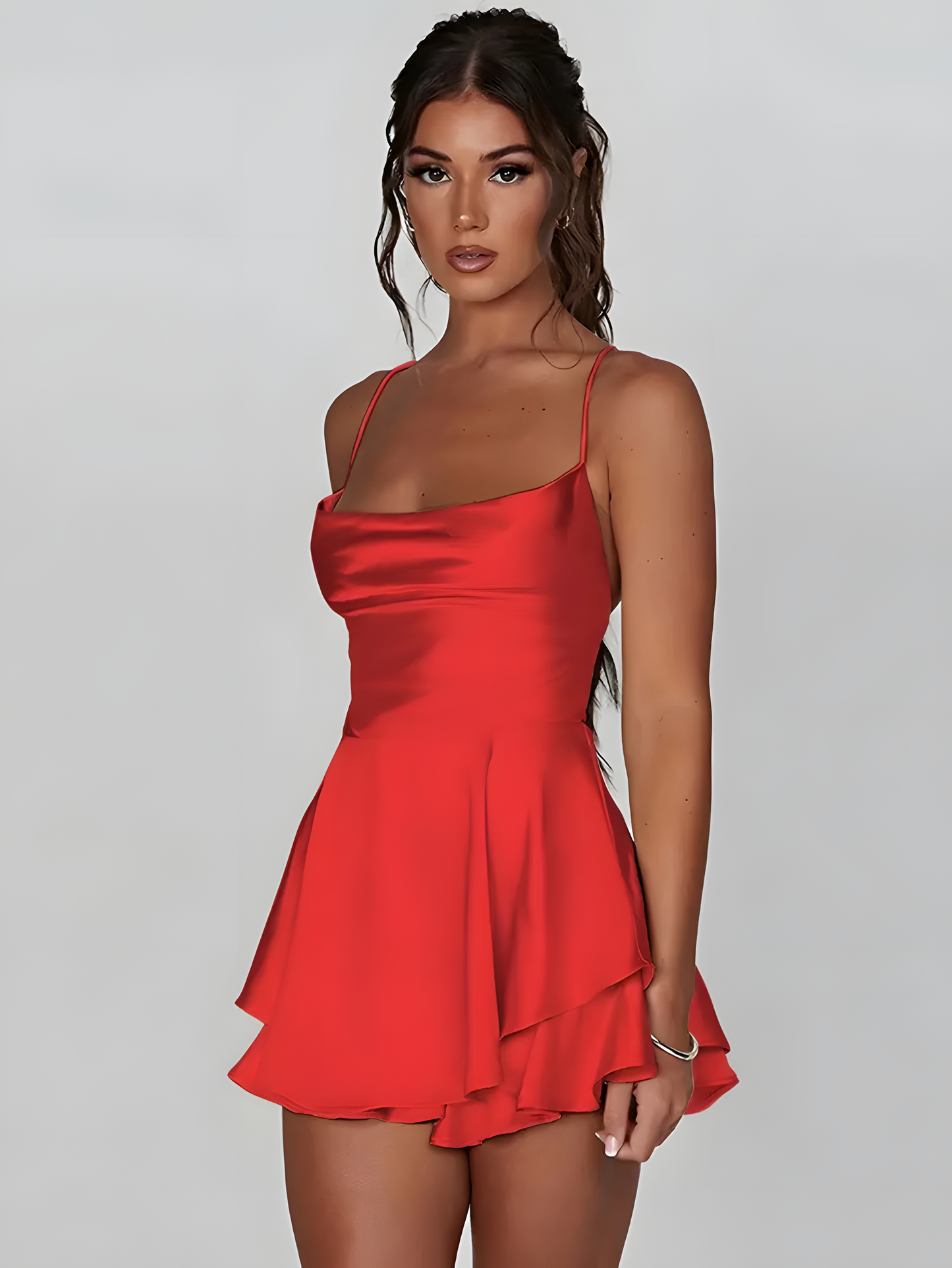 Mini Satin Cami Dress