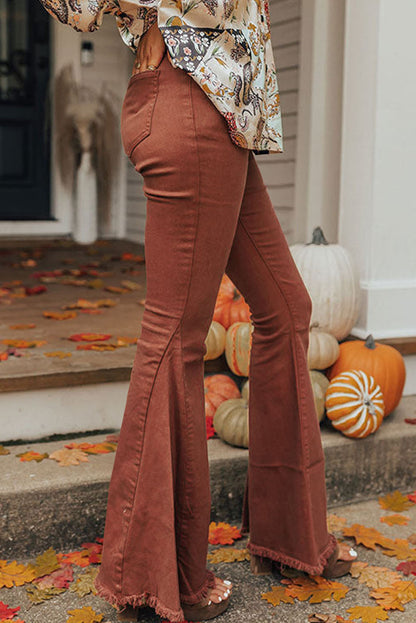 Bliss™  High Waist Rustic Rebel Flares Jeans