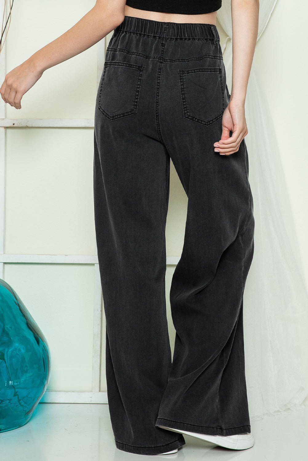 Bliss™ Wide Leg Soft Denim Flared Pants