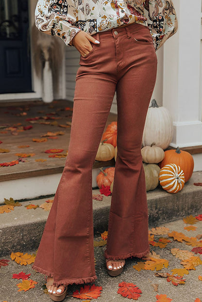 Bliss™  High Waist Rustic Rebel Flares Jeans