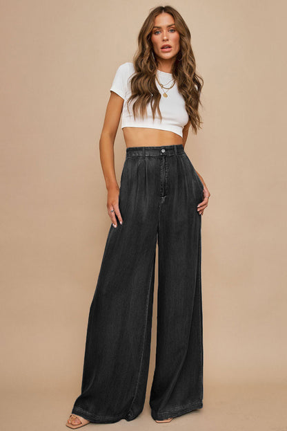 Bliss™ Wide Leg Soft Denim Flared Pants