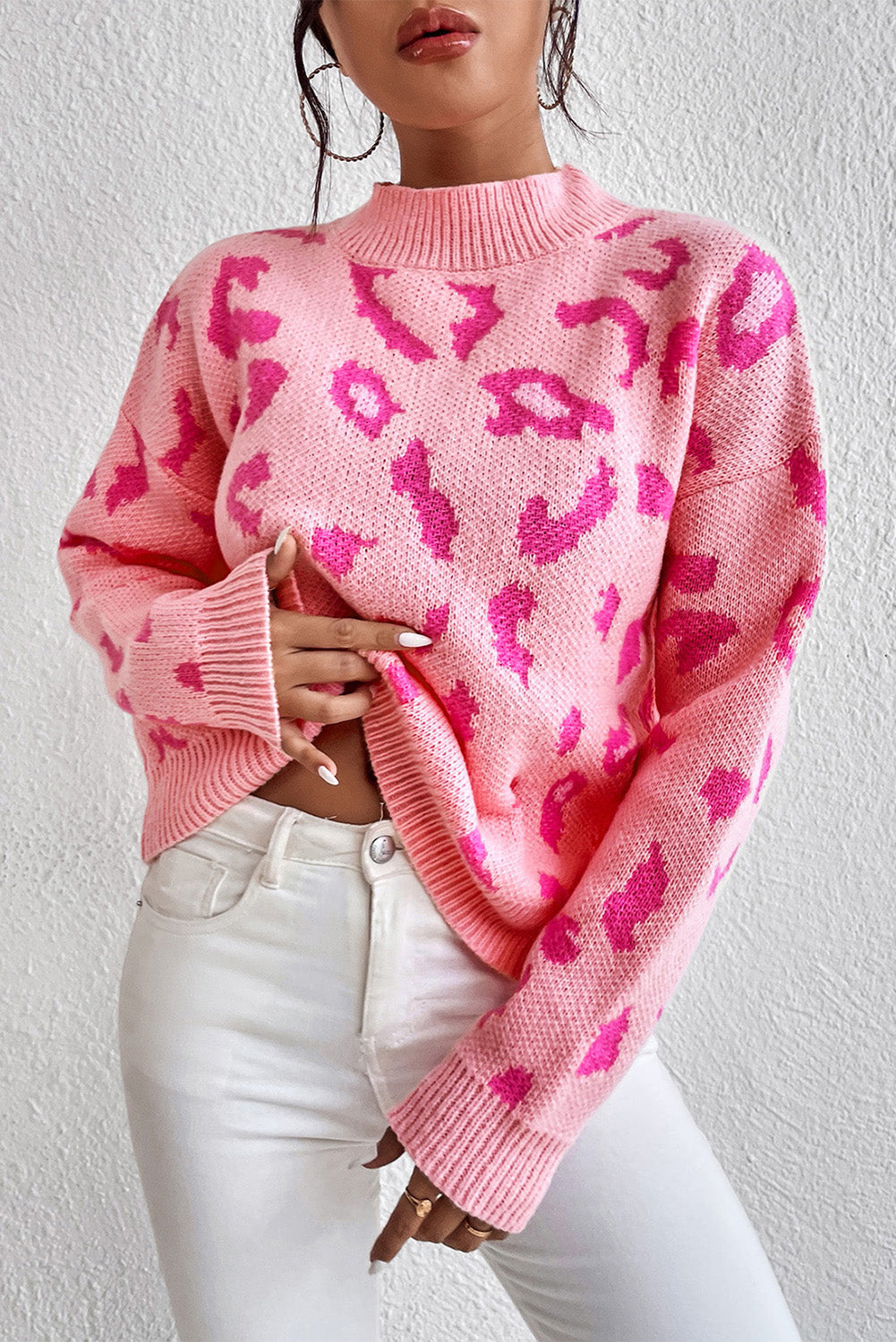 Bliss™ Candy Kisses Leopard Sweater