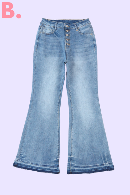 Bliss™ High Waisted Bell Bottom Jeans