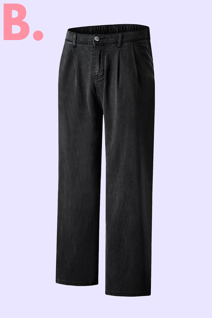 Bliss™ Wide Leg Soft Denim Flared Pants