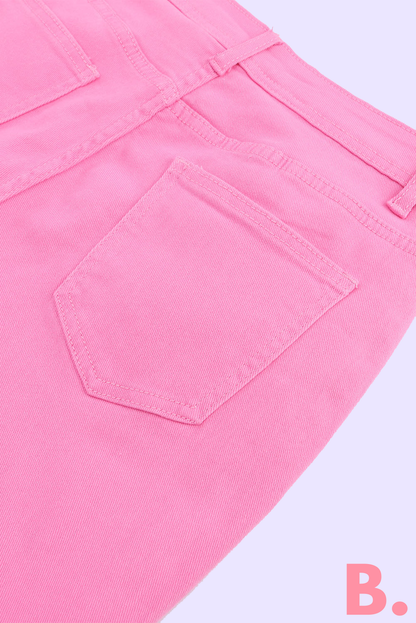 Bliss™ High Waist Bubble Gum Flair Ripped Jeans