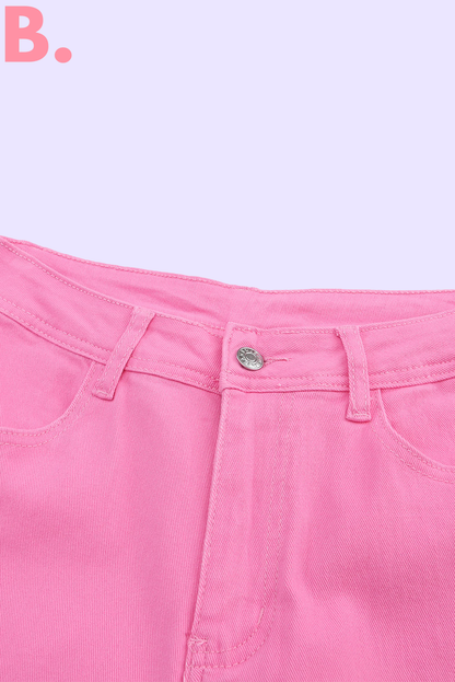 Bliss™ High Waist Bubble Gum Flair Ripped Jeans