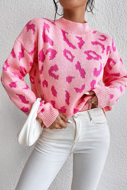 Bliss™ Candy Kisses Leopard Sweater